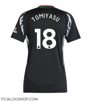 Arsenal Takehiro Tomiyasu #18 Seconda Maglia Femmina 2024-25 Manica Corta